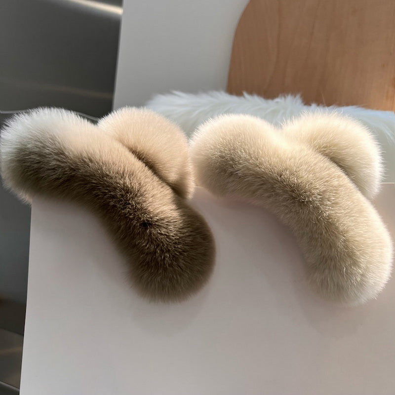 New Winter Faux Fur Hair Claw