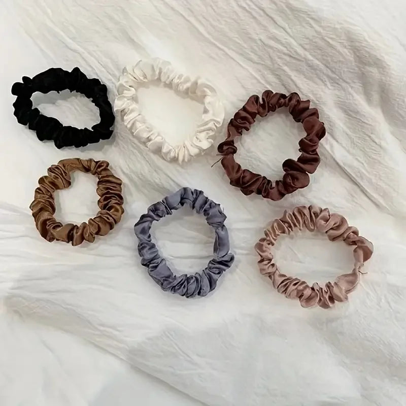 6Pcs Elegant Women's Multi Color Hair ties