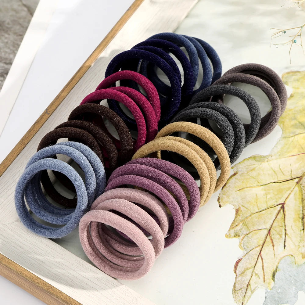 50PCS/Set Women Basic Scrunchie Hair Tie