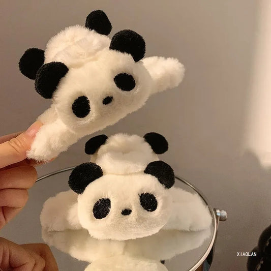 Cute Panda Plush Large Hair Claws