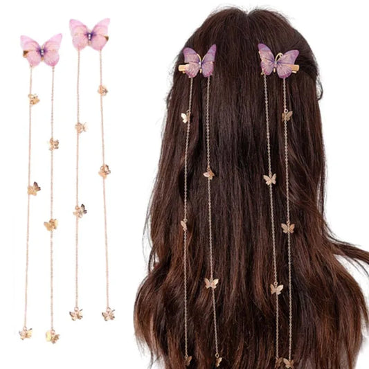 2Pcs/set New Butterfly Hairpins for Women