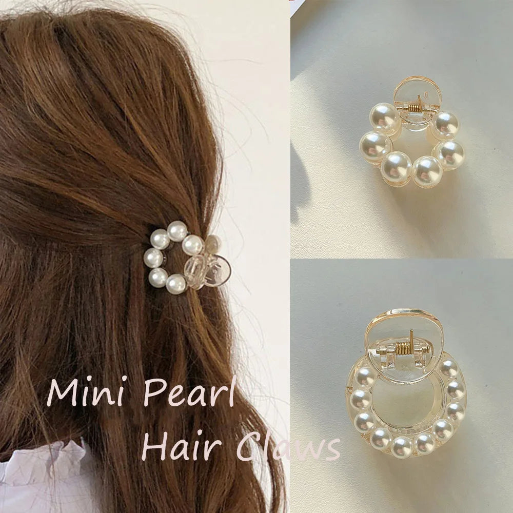 Sweet Mini Pearl Hair Claws